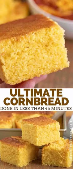 the ultimate cornbread recipe is so easy to make