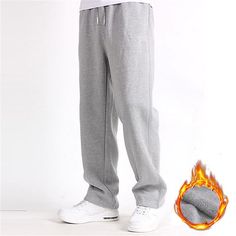 Category:WE-Pants; Season:Winter; Fabric:Polyester; Gender:Men's; Style:Basic,Sports,Fashion,Streetwear; Elasticity:Micro-elastic; Occasion:Daily,Casual; Fit Type:Regular Fit; Function:Warm; Waistline:Mid Waist; Pattern:Solid Color; Design:Straight Leg,Drawstring,Elastic Waist; Pants Type:Joggers,Sweatpants,Trousers,Winter Pants,Straight Leg Sweatpants,Fleece Pants; Fly Type:Elasticity,Drawstring; Front page:FF; Listing Date:10/24/2022; Production mode:External procurement; Hips:; Length:; Waist Linen Pants Outfit Summer, Dorm Closet, Straight Sweatpants, Pants Outfit Summer, Mini Workouts, Pants Trend, Korean Pants, Linen Pants Outfit, Dirndl Outfit