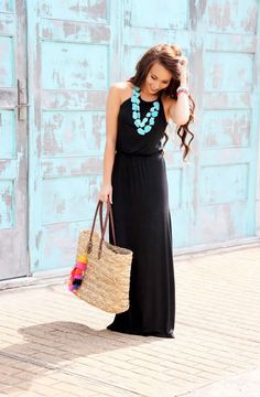 Black Maxi Dress Outfit Ideas, Maxi Dress Outfit Ideas, Casual Maxi Dress Outfit, Black Maxi Dress Outfit, 30a Florida, Rok Outfit, Look Office, Maxi Dress Outfit, Rosemary Beach