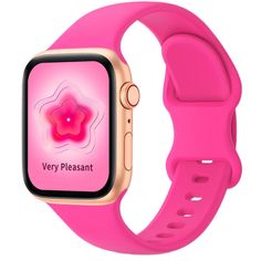 PRICES MAY VARY. Compatible Models: The sport silicone watch bands are suitable for Apple Watch series 9 band, series 10, series ultra & ultra 2, series 8, series 7, series 6, series 5, series 4, series 3, series 2, series 1, series SE & SE Gen2. Silicone Material: These iwatch sport bands are made of premium soft silicone, which can prevent skin irritation and has a comfortable texture. The apple watch strap is soft, stain-resistant and durable, and it is completely unburdened to wear on the wr Iwatch Apple, Pink Apple, Silicone Watch Band, 38mm Apple Watch Band, Skin Irritation, Apple Watch Strap, Flower Fairy, Silicone Material, Series 3