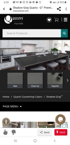 an image of a web page for a kitchen remodeling company