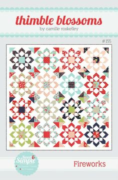 the book cover shows an image of a quilt pattern, which has been made in different colors