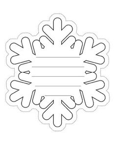 a paper snowflake cut out into the shape of a frame with an empty space for