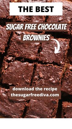 the best sugar free chocolate brownies