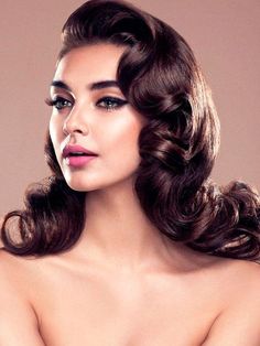 50s Hairstyles, Hollywood Hair, Hollywood Wedding, Best Wedding Hairstyles, Glam Hair, Retro Pin Up, Wedding Hair Makeup