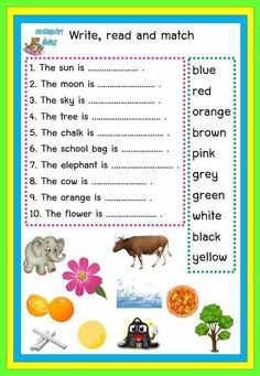 an english worksheet with pictures and words for children to learn how to read