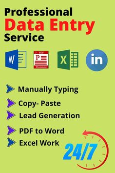 My services are following below:-

Copy Paste from Web to excel
Data Extraction
Copy/Paste work
Lead Generation
Web Research and Scraping
Data Copy Paste from different link sources.
Online and Offline Data Entry
Data collection from websites
Data Capturing from the web(Email, phone numbers, and websites link)
PDF to Excel/Word conversion
Scan Images to MS Excel/Word conversion
Website to MS Excel/Word conversion
B2B Email Lists for Companies Fiverr Gigs Ideas Data Entry, Data Entry Excel Sheet, Maurits Cornelis Escher Illustration, Online Data Entry Jobs, Typing Jobs, Web Research, Microsoft Excel Tutorial, Data Entry Jobs, Money Strategy