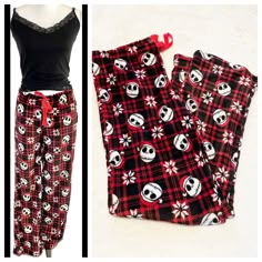 Nwt Disney Women’s Tim Burton’s The Nightmare Before Christmas Pajama Lounge Pants (Tank Not Included). Perfect For Lazy Sunday Mornings, These Pajamas Feel So Comfortable, You'll Never Want To Take Them Off. *See My Closet For More Jack Skellington Classic Fit Straight Leg Super Soft Plush Fabric Covered Drawstring Waistband 100% Polyester Please No Lowball Offers Smoke/Pet Free Check Out My Closet & More Clothes Bundle Items For 10% Off & Save On Shipping Thanks For Looking! *Delivery May Be D Cheap Disney Sleepwear For Sleepover, Snoopy Blankets Woman Soccver, Cheap Hello Kitty Print Loungewear Pants, Cheap Hello Kitty Print Pants For Sleepover, Cheap Hello Kitty Print Sleepwear For Sleepover, Matching Pajama Pants Old Navy, Hello Kitty Pj Pants Uk, Cheap Hello Kitty Women's Sleepwear, Cheap Women's Hello Kitty Sleepwear