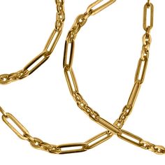 A great statement on its own, our BFF chain is made of beautifully chunky rounded rectangle and oval links forming a chain that is substantial yet light, as it is crafted out of 18k gold hollow square tube, making it perfect for daily wear. The BFF chain is also a great complement to our Boheme Clicker Charm Holders, as these can easily hook into the large link to hold charms in any combinations of your choosing. Each rectangle link is 15mm long and 5mm wide, and the chain closes with a lobster Chloe Ring, Rounded Rectangle, Crown Ring, Eternity Ring Diamond, Diamond Eternity, Gold Beads, The Chain, Gold Chains, Gold Chain