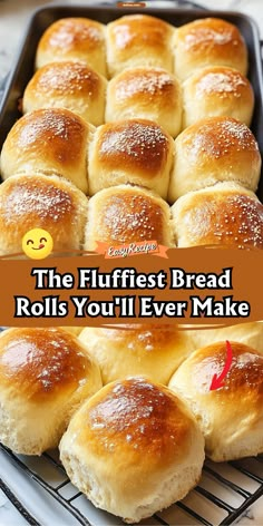 the fluffyest bread rolls you'll ever make