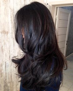 50 Astonishing Chocolate Brown Hair Ideas for 2020 - Hair Adviser Long Dark Brown Hair, Dark Chocolate Hair, Dark Chocolate Brown Hair, Dark Brunette Hair, Chocolate Brown Hair Color, Hair Color Chocolate, Chocolate Hair, Chocolate Brown Hair, Long Dark Hair