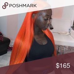 💫24” ORANGE 🍊 STRAIGHT LACE FRONT WIG💫 *NWT* 💫24” ORANGE 🍊 STRAIGHT LACE FRONT WIG💫 *NWT* 🆕🆕🆕 ARRIVES NEW ✖️150-180% density  ✖️Color : ( color as shown ) ✖️ lace front ✖️Synthetic wig ✖️You can cut , curl , and style this wig ✖️heat resistant up to 315F ✖️22.5 in circumference ✖️Hand tied - 💕CHECK MY 5 STAR REVIEWS💕 ✖️ You could cut the front lace to blend as your own hairline SW ⭕️I DO NOT TRADE ON ANY OF MY WIGS⭕️ 🛑DON’T FORGET TO BUNDLE WITH THE GOT2B ULTRA GEL  OR GHOST BOND TO Orange Wigs, Light Orange Color, Hair Colorful, Baby Color, Virgin Hair Wigs, Light Hair Color, Full Hair, Straight Lace Front Wigs, Hair Laid