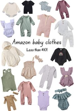 Amazon Baby Girl Clothes, Amazon Baby Clothes, Best Baby Clothes Brands, Walmart Baby, Baby Clothes Brands, Cheap Baby Clothes, August Baby, Babies Stuff, Bjd Clothes