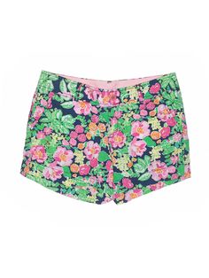 Women Lilly Pulitzer Getaway Garden Flower Floral Callahan Shorts Size 6 #lillypulitzer #BermudaWalking Garden Flower, Boho Shorts, Flower Garden, Casual Shorts, Womens Shorts