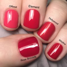 CND Element shellac vinylux red nail color by fee wallace Vinylux Nail Polish, Nail Makeup, Ten Nails