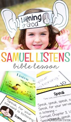 The Story of Samuel - Mrs. Jones Creation Station Samuel Bible Story, Story For Preschoolers, Preschool Sunday School Lessons, Preschoolers Crafts, Samuel Bible, Importance Of Listening, Bible Crafts Preschool, Listening To God