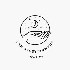 Logo Lune, Bohemian Logo Design, Bohemian Logo, Blogger Logo, Logo Instagram, Inspiration Logo Design, Co Logo, Mystic Moon, Moon Logo