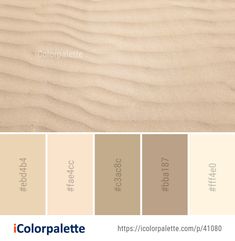 the color palette is beige, brown, and white with some light sand in it