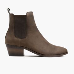 Women's 2" Heel Chelsea Boot In Brown 'Tobacco' Leather - Thursday Thursday Boots For Wimen, Thursday Boots Women Duchess, Thursday Boots Women Knockout, Thursday Boots Women, Thursday Boots, Heeled Chelsea Boots, Boot Companies, Chelsea Boots Women, Chelsea Boot