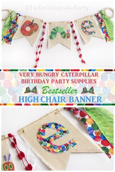 the very hungry caterpillar birthday party supplies banner