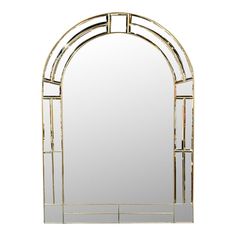 an arched mirror is shown against a white background