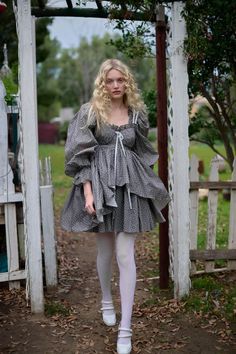 The Earl Grey Party Ever After Dress – Selkie Ever After Dress, Elegant Sleeves, Water Pail, Coquette Princess, Core Fashion, Silk Dressing Gown, Corset Skirt, Puff Dress, Earl Gray