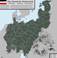 a large map of germany with all the major cities