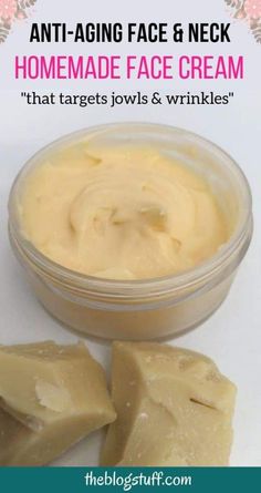 Homemade Anti Aging Face Cream, Anti Aging Face Cream Diy, Face Cream Diy, Face Cream Recipe, Homemade Face Moisturizer, Diy Face Cream, Anti Aging Homemade, Homemade Face Cream, Diy Anti Aging