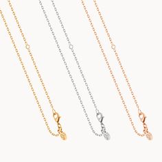 Already have a Merci Maman charm and fancy a new chain? Our chains come in three sizes and 3 metals. Create your own necklace by adding a personalized charm.Available in 925 Sterling Silver, 18K Champagne Gold Plated and 18K Rose Gold PlatedPlease note that just our 18'' chain has an additional link to enable the wearer to adjust the length to 16''Sent with love in a complimentary gift box Rose Gold Charm Necklace With Adjustable Pendant, Rose Gold Pendant Charm Necklaces With Adjustable Chain, Rose Gold Pendant Charm Necklace With Adjustable Chain, Rose Gold Adjustable Chain Pendant Necklace, Rose Gold Necklace With Cable Chain And Round Pendant, Rose Gold Adjustable Pendant Chain Necklace, Rose Gold Necklace With Round Pendant And Cable Chain, Rose Gold Pendant Chain Necklace With Adjustable Chain, Rose Gold Initial Pendant Charm Necklace With Adjustable Chain