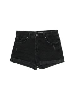 Bershka Denim Shorts Size: 4 Bottoms - used. 1% Elastane, 99% Cotton | Bershka Denim Shorts: Black Bottoms - Size 4 Fame Dr Clothes, Denim Shorts Black, Black Jean Shorts, Black Jean, Spirit Week, Tokio Hotel, Black Bottoms, Shorts Black, Shorts Jeans