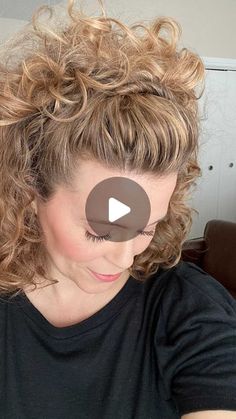 How To Pin Back Curly Hair, Updos For Medium Length Curly Hair Easy, Shoulder Length Curly Hair Dos, Bandana For Curly Hair, Vintage Bandana Hairstyles, Thick Curly Hair Styles For Women, Updo With Curls Hanging Down, How To Put Up Short Curly Hair