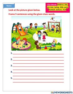 a worksheet for children to learn how to read