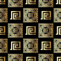 an abstract golden pattern on black and gold background stock photo - 959782