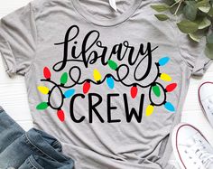 a shirt that says nurse crew with christmas lights on it and the words nurse crew