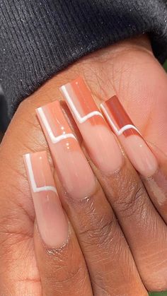 Maquillage On Fleek, Brown Acrylic Nails, Drip Nails, Long Acrylic Nails Coffin, Nails 2021, Long Acrylic, Long Square Acrylic Nails, Bling Acrylic Nails, Square Acrylic Nails