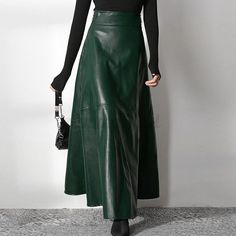 UK Women Winter Faux Leather Skirt A-Line Oversize Dress Gypsy Long Party Baggy | eBay Fall Night Out Skirt In Solid Color, Winter Faux Leather Skirt, Winter Night Out Faux Leather Skirt, Fall A-line Party Skirt, Winter Party Skirt In Solid Color, Solid Fall Party Skirt, Fall Party Faux Leather Skirt, Green Winter Party Skirt, Skirt Office