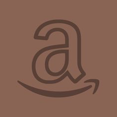 the amazon logo is shown on a brown background