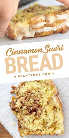 Cake Mix Cinnamon Swirl Bread Easy Lunch Box Recipes, Best Homemade Bread Recipe, Swirl Bread, Cinnamon Swirl Bread, Breakfast Bread, Homemade Muffins, Easy Cinnamon, Cinnamon Bread, Cinnamon Swirl