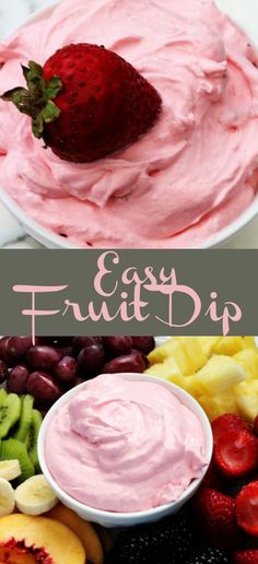 the fruit dip is ready to be eaten