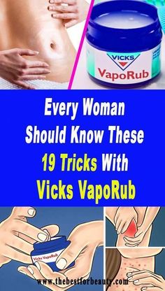 Every Woman Should Know These 19 Tricks With Vicks VapoRub #UsageOfVicksVaporub #VicksVaporubSinusCongestion #HowDoesVicksVaporubWork #DoesVicksVaporubWork Vapo Rub, Vicks Vapor, Vicks Vaporub Uses, Chesty Cough, Uses For Vicks, Vapor Rub, Sinus Congestion, Vicks Vaporub, Cold Remedies