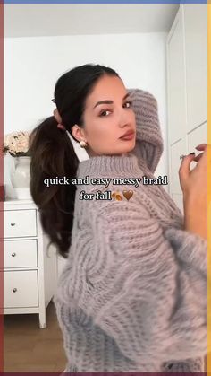 hairstyles for medium length hair, hairstyles aesthetic, hairstyles easy, haistyles girl, hairstyles ideas, hairstyles quick, braid, cute hairstyles

credit : tinasomnia on tiktok Really Quick Hairstyles, Easy Day To Day Hairstyles, Fall Hairstyles For Greasy Hair, Quick And Easy Fall Hairstyles, Busy Day Hairstyles, Cute Fall Hairstyles Easy, Cozy Fall Hairstyles, Casual Messy Hairstyles, How To Do A Loose Braid