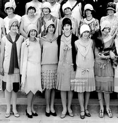 A group of high school flapper girls pose for formal portrait, ca. 1925 Josephine Baker, Flapper Girl, Adored Vintage