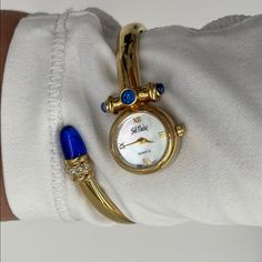 This Lovely Bob Mackie Quartz Wristwatch Is Stylish And Unique. Dresses Up Any Outfit. Add This To Your Wardrobe Accessory. In Brand New Condition. Great Gift Idea Cool Watches Unique, Vintage Bob Mackie, 2024 Lookbook, Unique Watches, Three Necklaces, Vintage Bob, Watch Trends, Xmas List