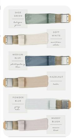 the different shades of paint that are used to create an interior color scheme for a house