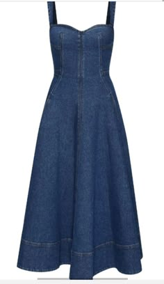 Denim Frocks For Women, Jean Dresses Outfit, Chic Denim Outfits, Denim Street Style, Ladylike Style, Frock For Women, Normal Clothes, Trendy Dress Outfits