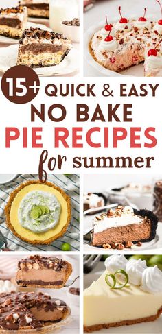 15 quick and easy no bake pies for summer