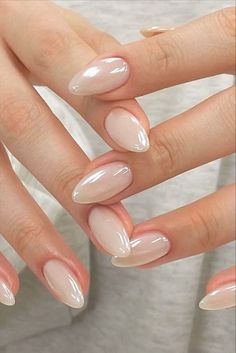 Milky White With Chrome Nails, Milky White Nails Chrome, Milky White Nails With Chrome, Milky Chrome Nails, Milky Nails With Glitter, Opi Milky White, Milky White Chrome Nails, Milky White Nails With Glitter, Pearl Chrome Nails