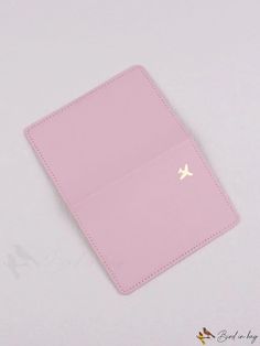 BirdinBag - Premium PU Leather Passport Cover with Credit Card Holder - Travel Wallet Protector Leather Passport Cover, Travel Tote Bag, Travel Wallet, Writing Numbers, Pink Pattern, Passport Cover, Travel Wallets, Travel Tote, Credit Card Holder