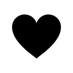 a black heart on a white background