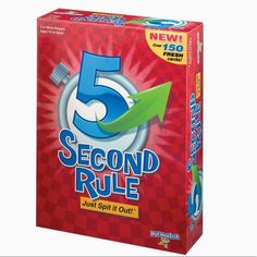 the 5 second rules game is in its box